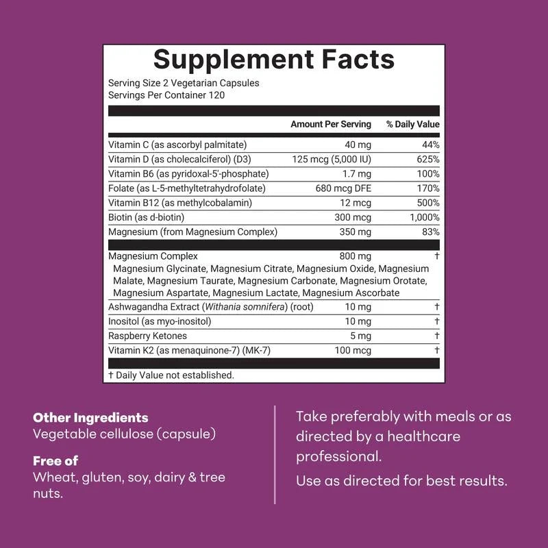 Magnesium Complex 20-in-1 for Women Daily Wellness