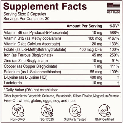 Ferritin Complex Supplement for Iron and Energy Support