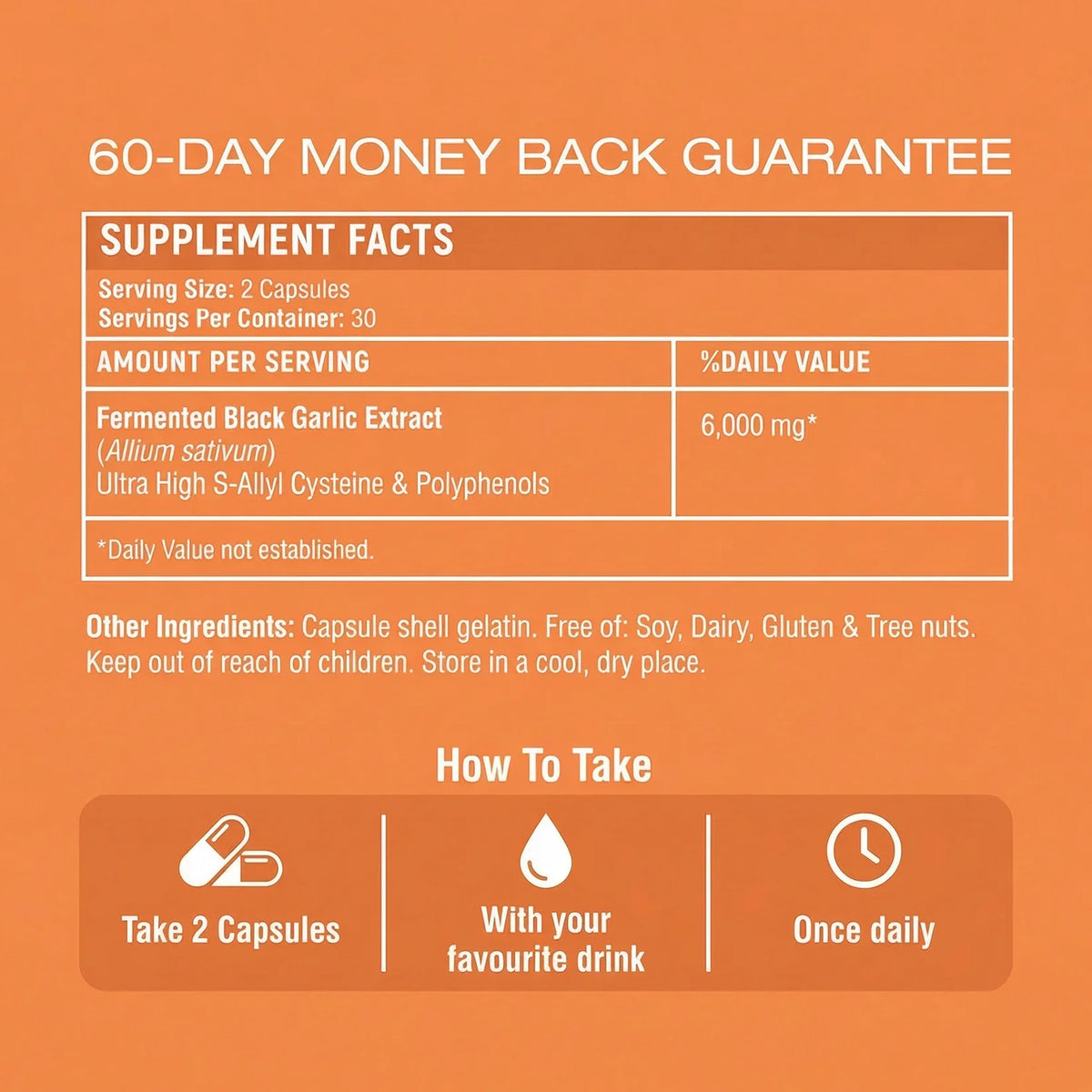 Black Aged Garlic Extract Softgels