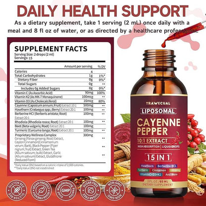 Cayenne Pepper Liquid Drops