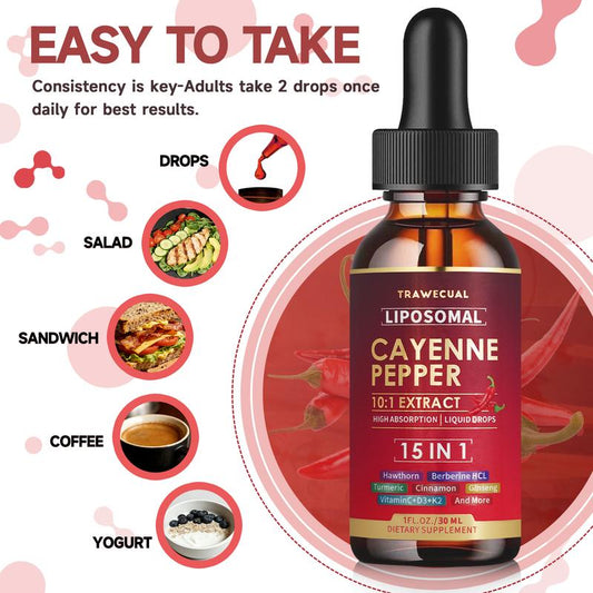 Cayenne Pepper Liquid Drops