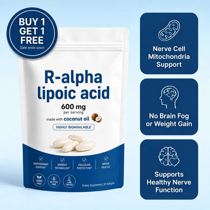 R-Alpha Lipoic Acid Softgels - One Daily Softgel, R-Isomer Only