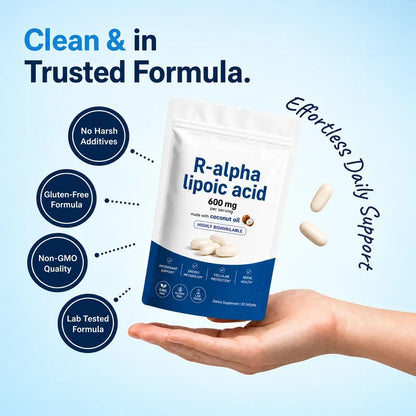 R-Alpha Lipoic Acid Softgels - One Daily Softgel, R-Isomer Only