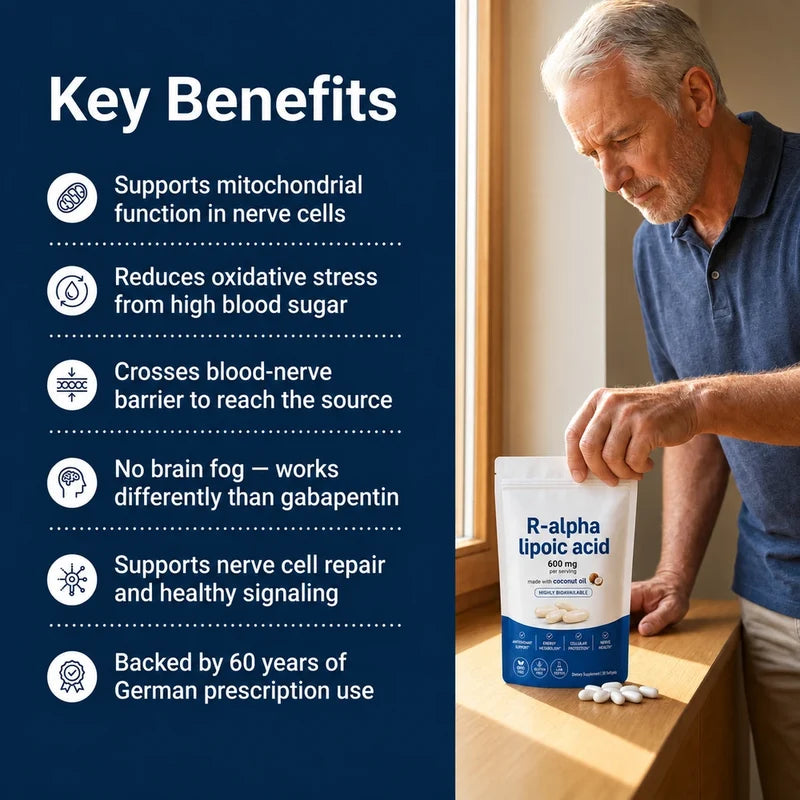 R-Alpha Lipoic Acid Softgels - One Daily Softgel, R-Isomer Only
