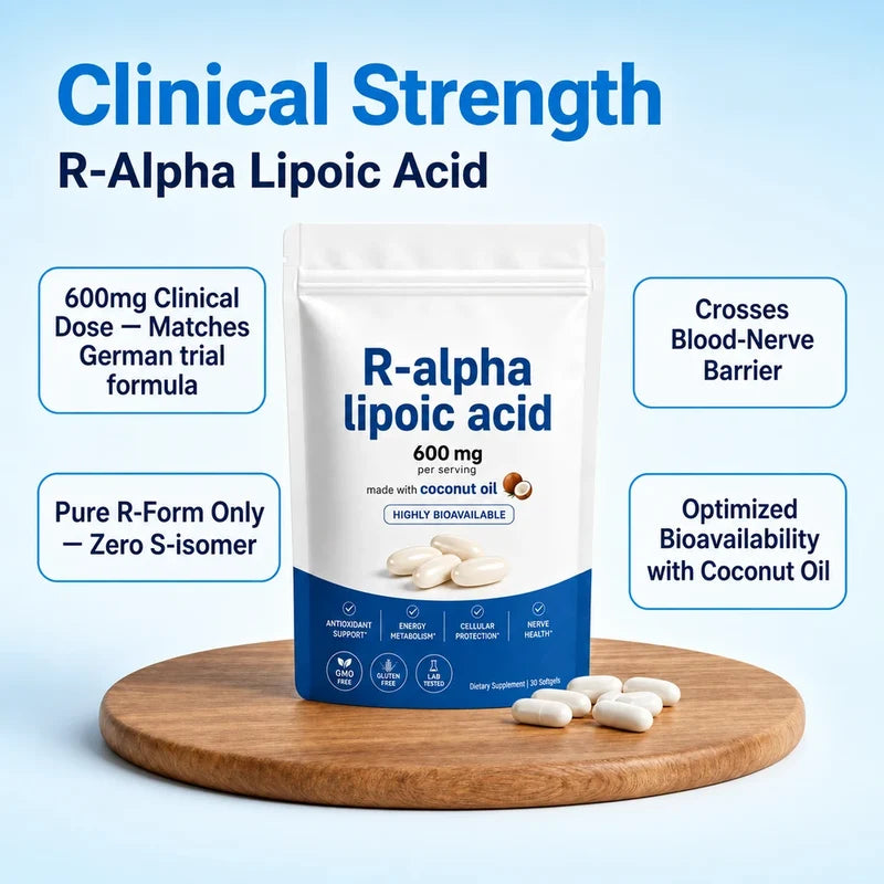 R-Alpha Lipoic Acid Softgels - One Daily Softgel, R-Isomer Only