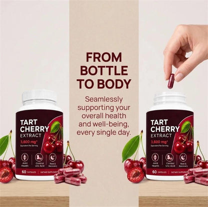 Tart Cherry Extract - 3,600 mg Cold-Processed, Joint Comfort & Recovery